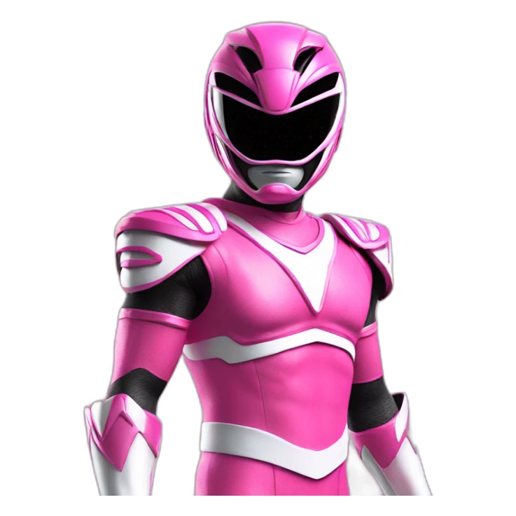 male pink power ranger sticker