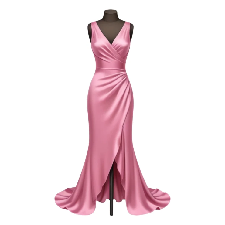 dress mannequin with pink dress sticker
