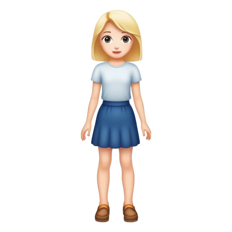 A full-length girl sticker