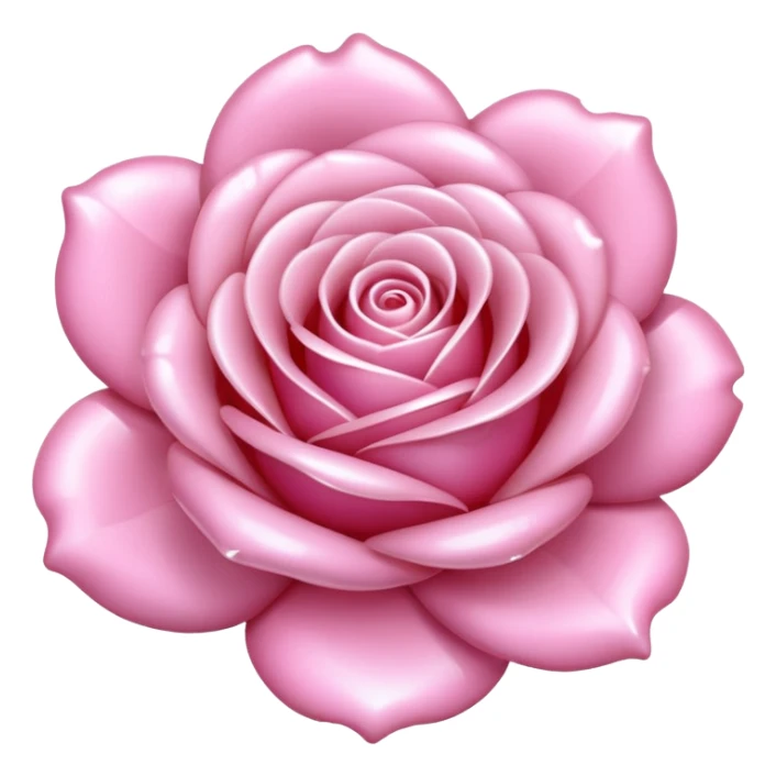 elegant soft pink shiny minimal perle rose sticker