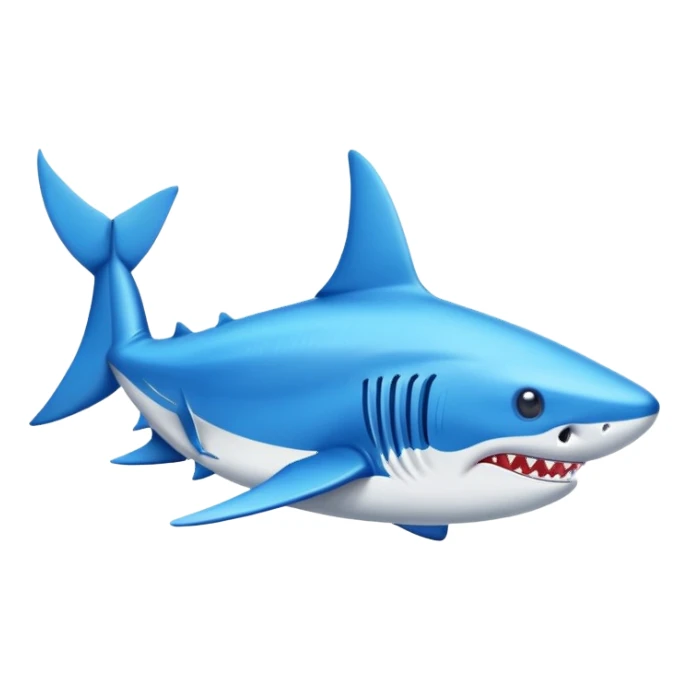 Tiburón con zapatillas Nike y az sticker