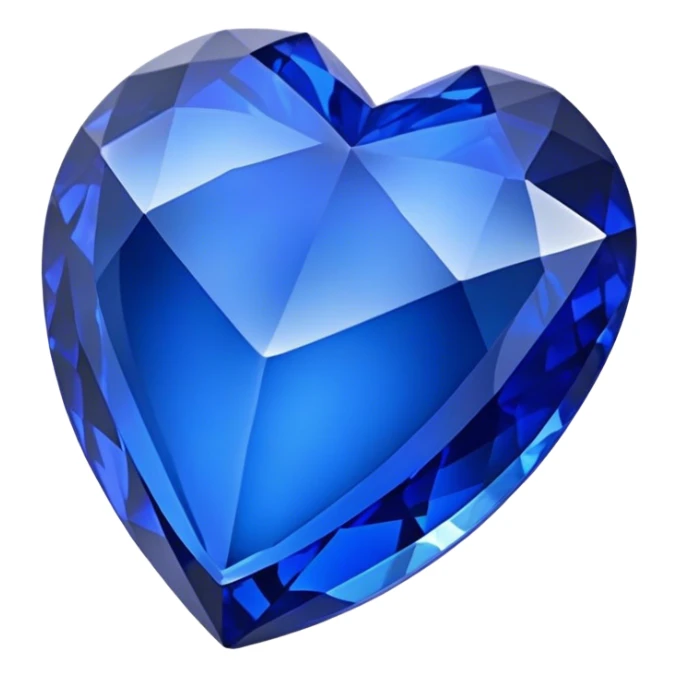 Cinematic Realistic Sapphire Emoji, Deep blue and stunning, with smooth, polished facets that gleam with a vibrant intensity. The deep blue hue reflects light in mesmerizing patterns, and a soft, glowing aura adds to the precious, regal nature of the gemstone. Soft glowing outline, capturing the essence of wisdom and royalty in a dazzling sapphire. sticker