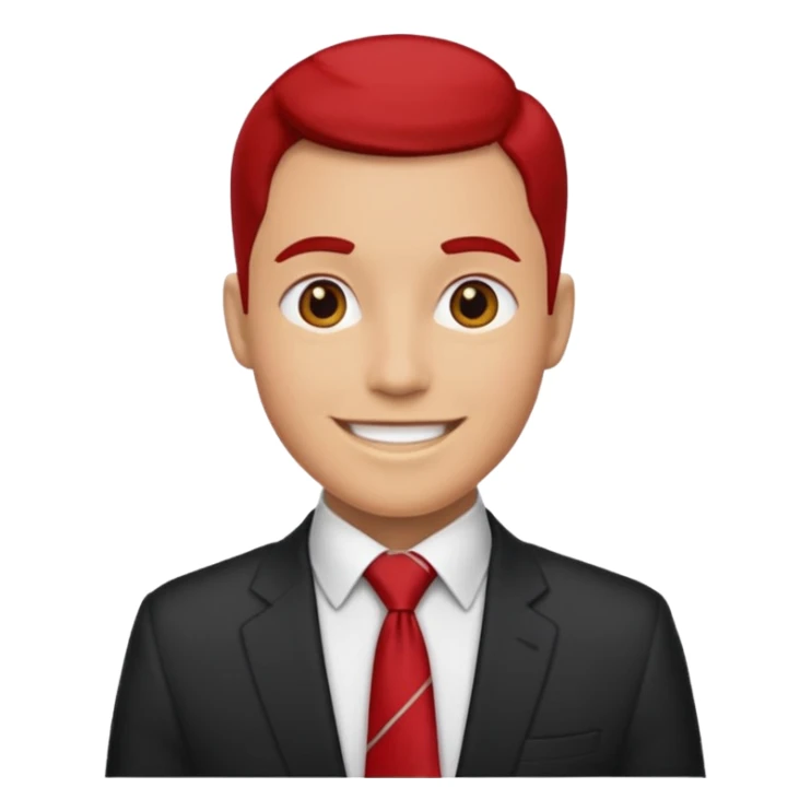 people with red tie no suuit sticker