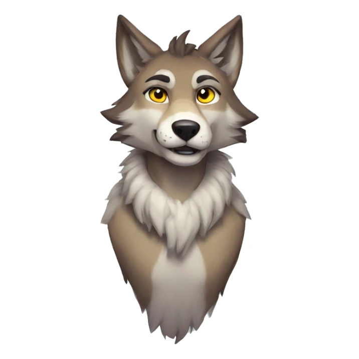 Anthro Wolf Sona sticker