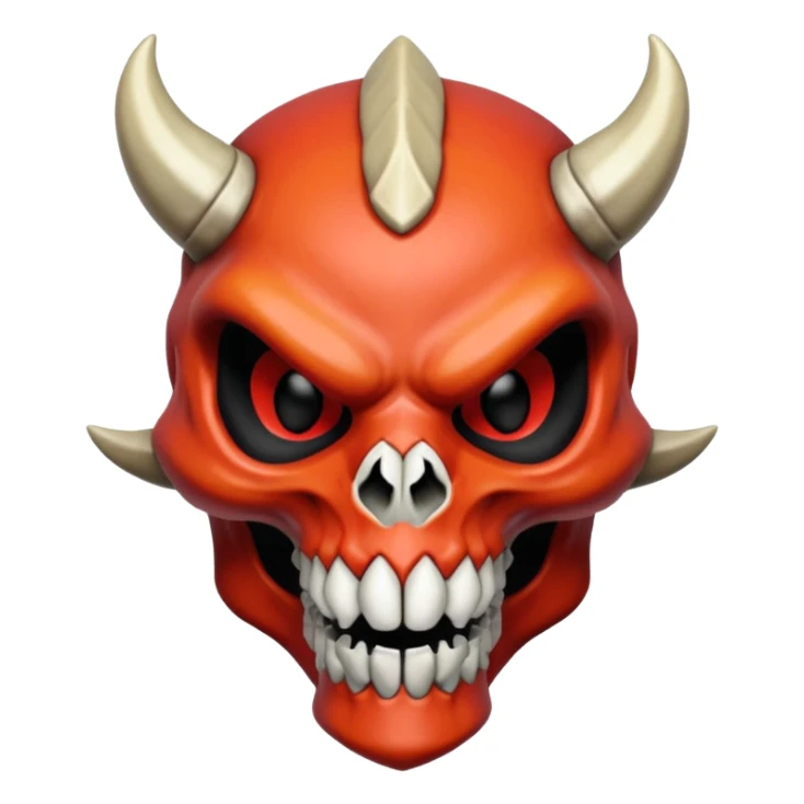 Oily smooth glossy evil sharp edgy badass skeleta skull-face skull-masked skull-headed l Charmeleon-Zeraora-Salandit-fusion sticker