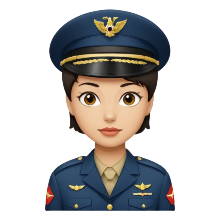 female soldier hair style with out cap sticker