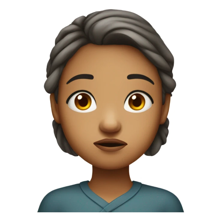 A sulking girl sticker