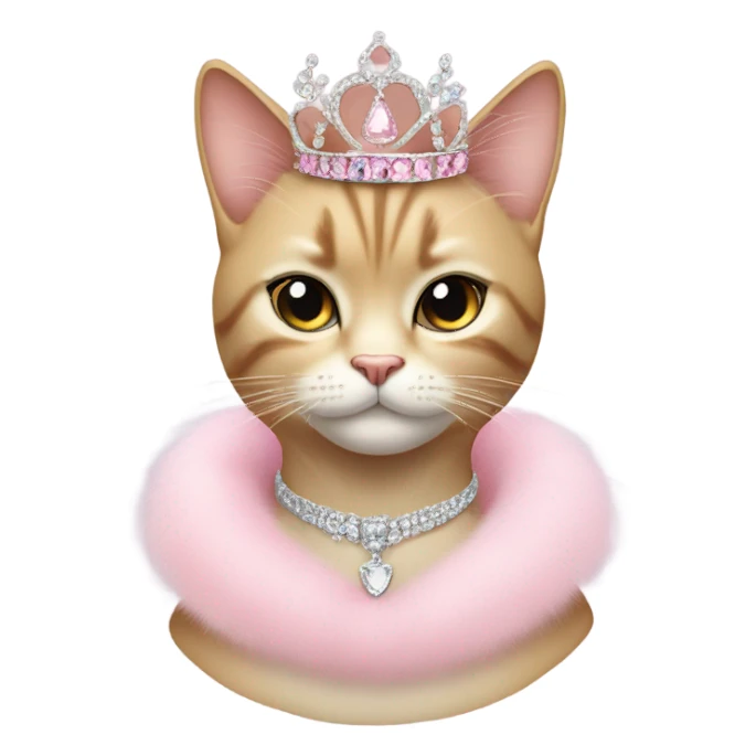 Girly cat fancy and luxury  sticker
