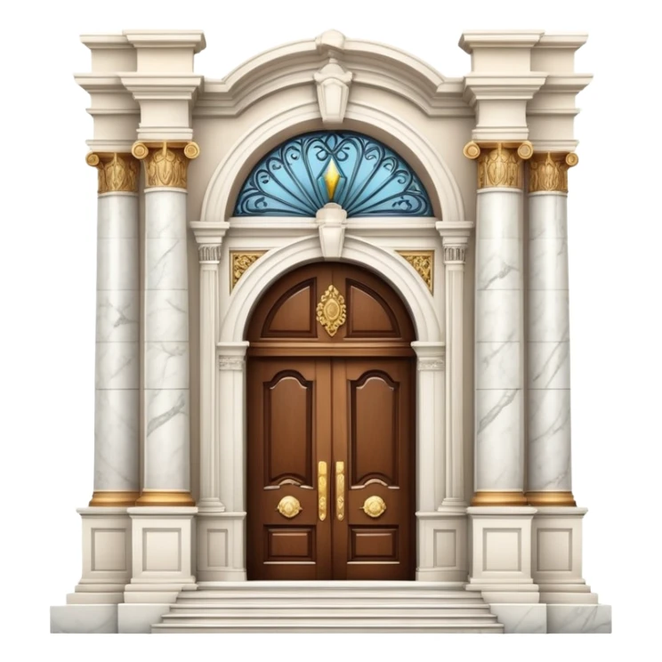 luxury mansion with grand entrance sticker