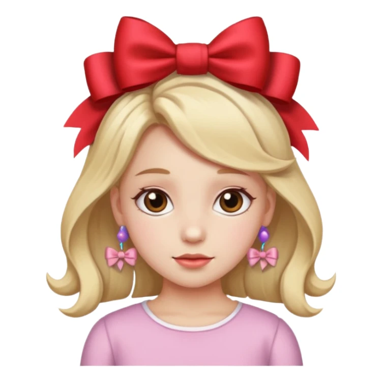 Девочка с бантиками. sticker