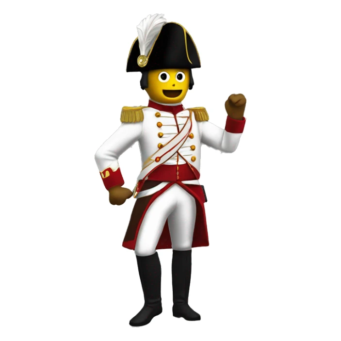 Napoleonic soldier in roblox dancing  sticker