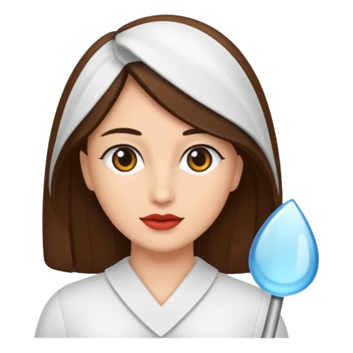 Zezette de femme blanche brune sticker