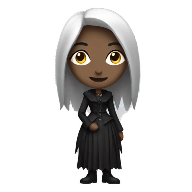 Gothic woman standing sticker