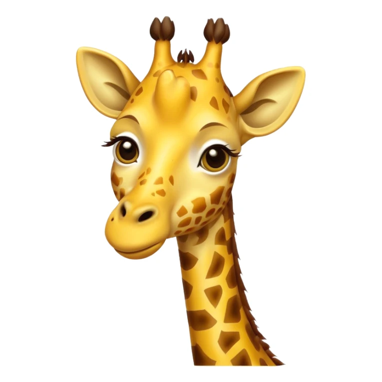 Giraffe with love heart eyes sticker