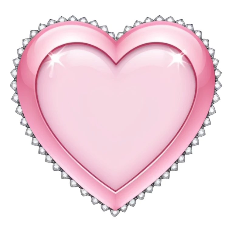 Delecate square pink hearts  and diamonds frame
 sticker