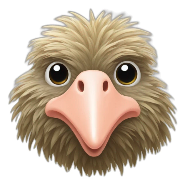 autruche la tete dans le sable sticker