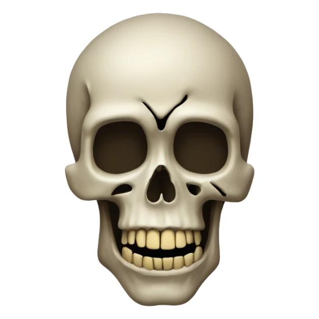 skull is shocked veru seriuosly sticker