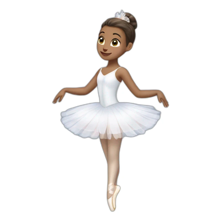 ballerina dressed like Odette from Swan Lake sticker