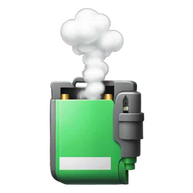 Cartridge with smoke coming out sticker