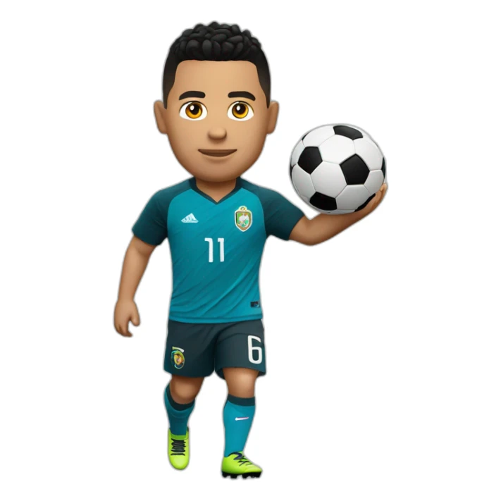 Ronaldo avec coupe du monde en mains sticker