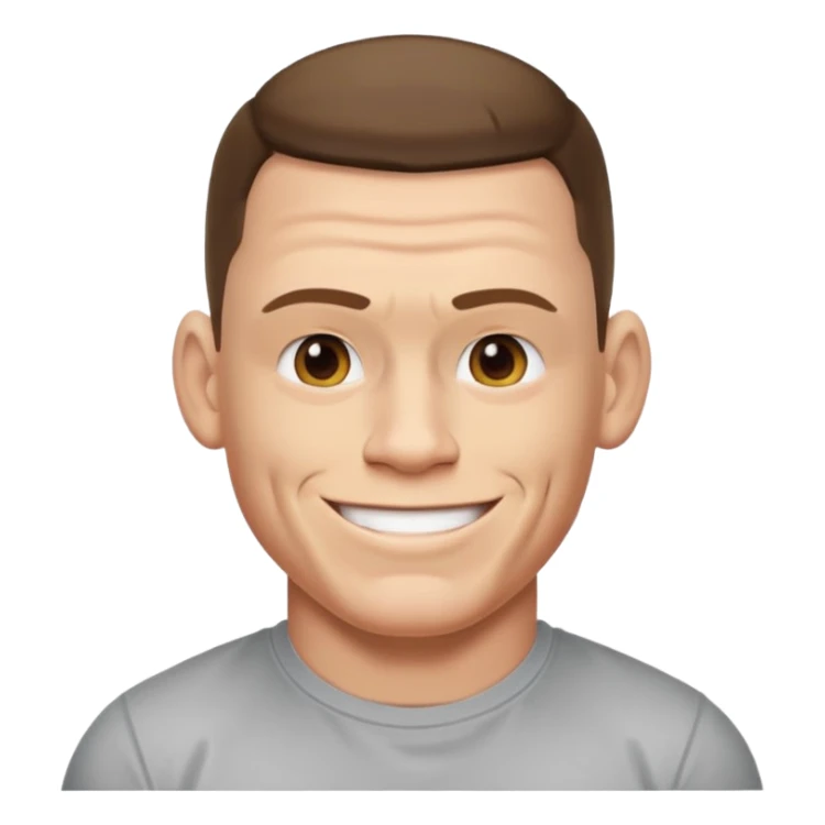 John cena emoji wearing t-shirt u can't c me sticker