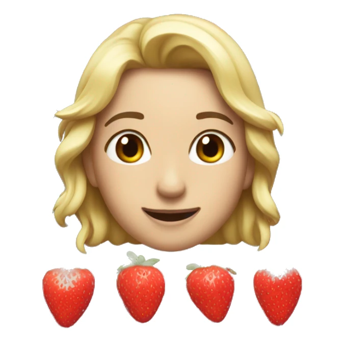 Pay de fresa lindo  sticker