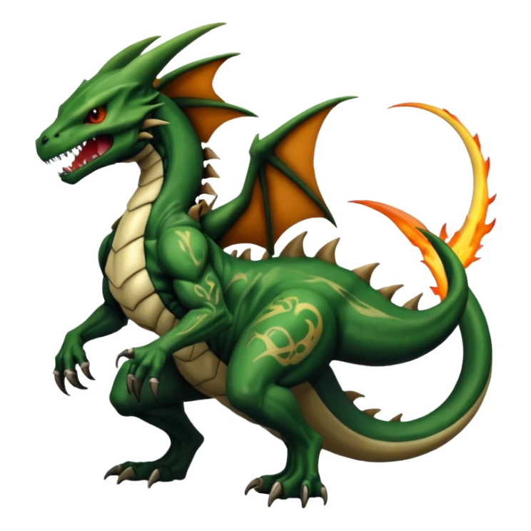  Venom-Marowak-Charizard-Xenomorph-hybrid-fantasy-creature (full body) with tattoos sticker