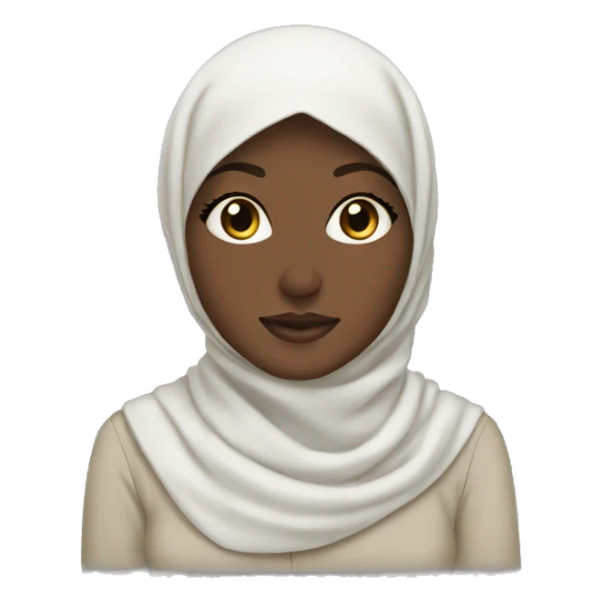 hijabi white girl sticker