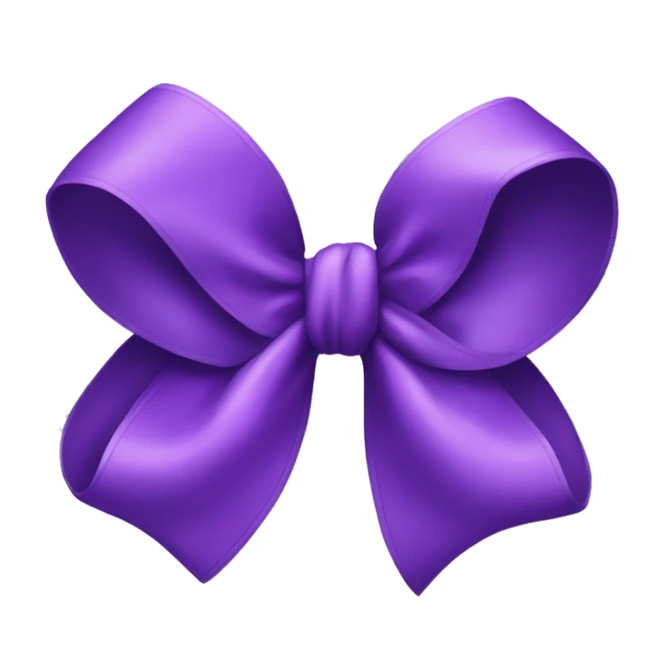 Purple bow sticker