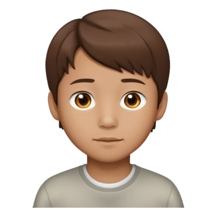 Myself Asian brown hair boy  sticker
