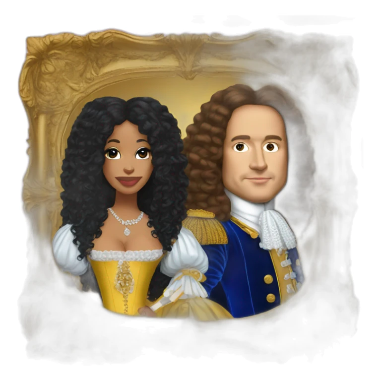 Louis XIV and nikki minaj sticker