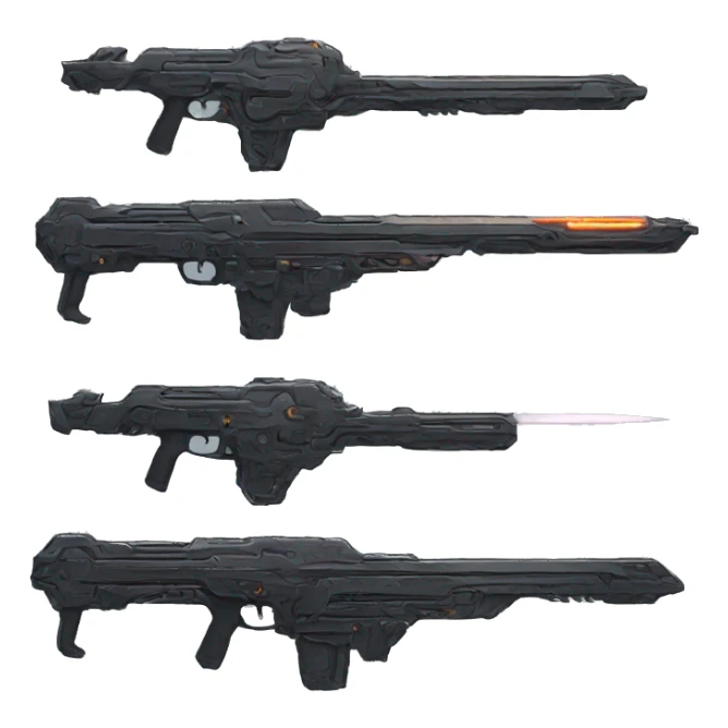 Cyberpunk weapon sticker