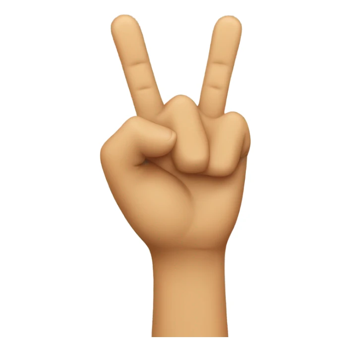 Emoji with two middle  sticker