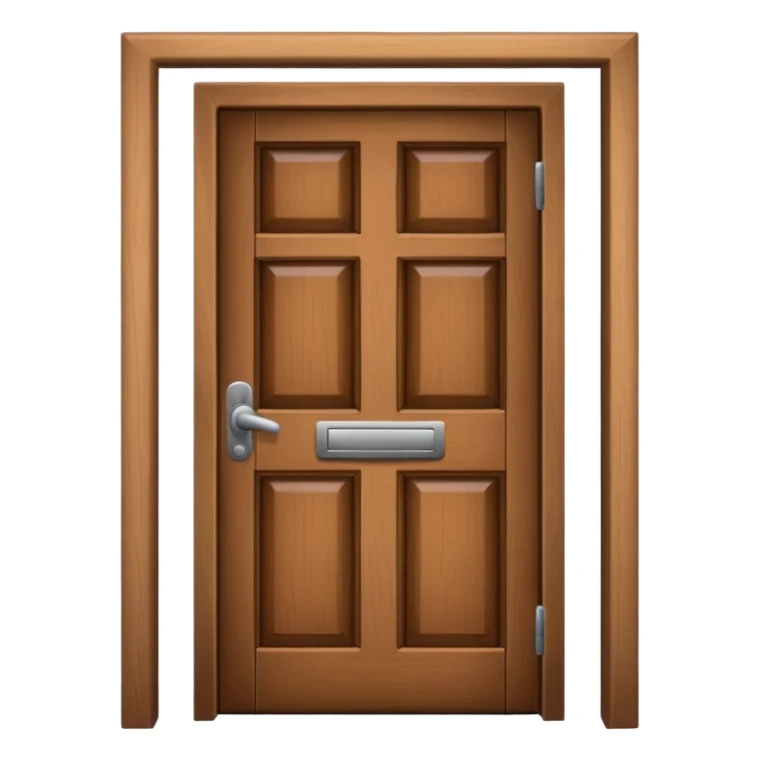creat emoji of closing door sticker