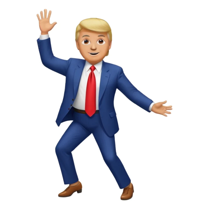 Donald Trump bailando sticker