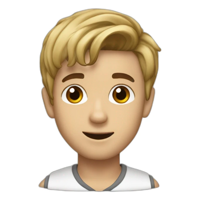 Justin Bieber qui dit j'aime Nadège sticker