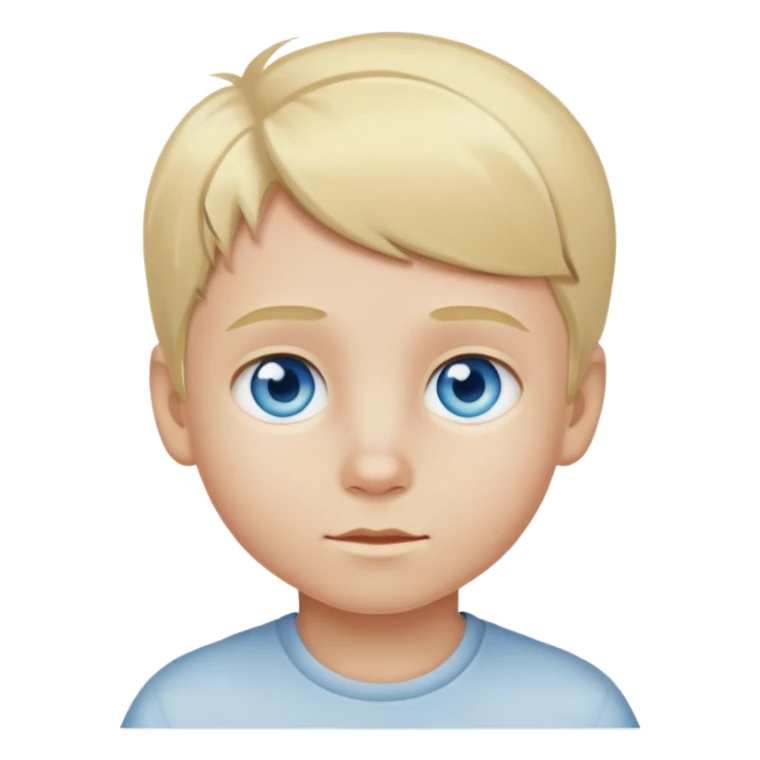 little boy with blue eyes and blonde hair sticker
