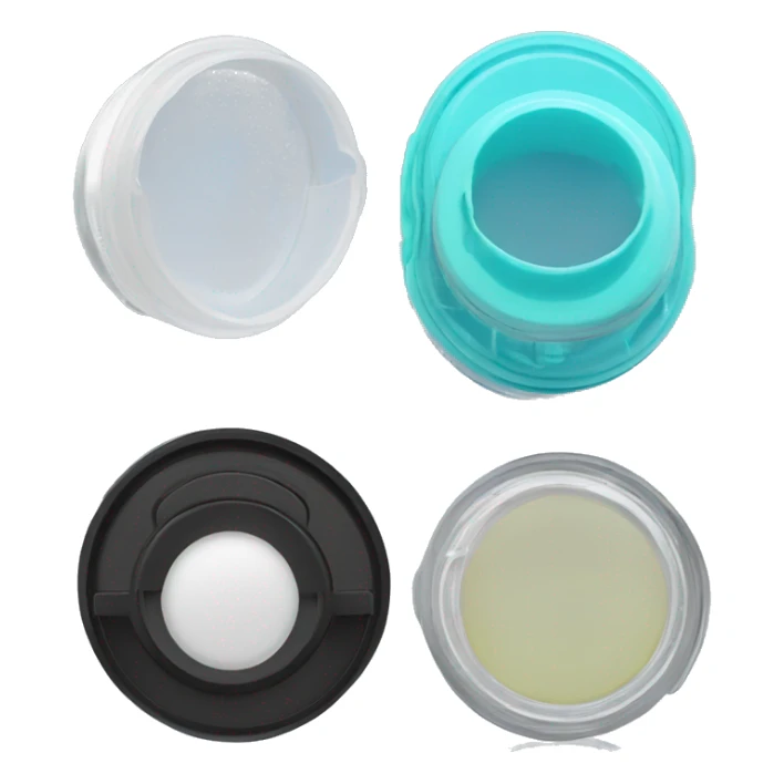 dual compartment screw-top prescription contact lens case sticker