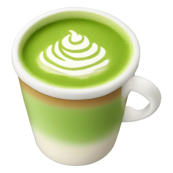 Matcha latte sticker