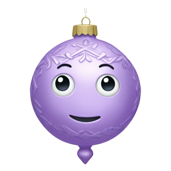 Pastel purple ornament sticker