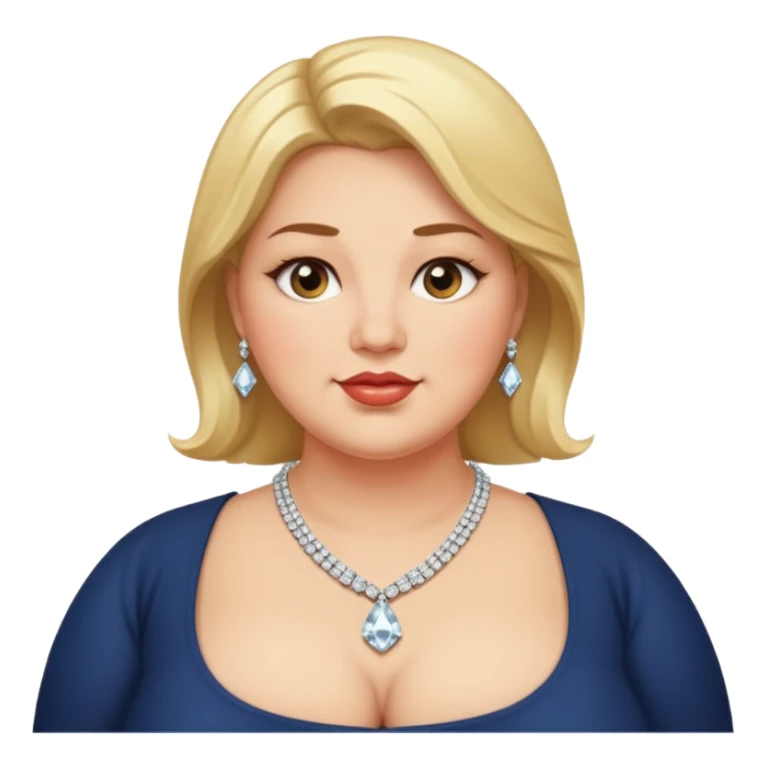 fat handsome rich woman sticker