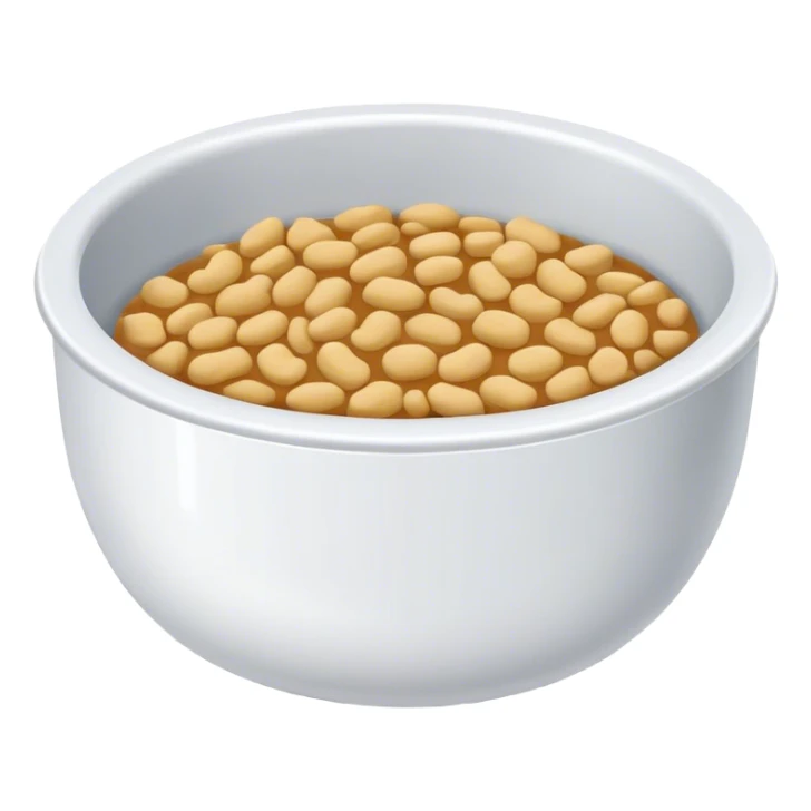 SMALL CATFOOD BOWL WITH WHITE KIBBLE sticker
