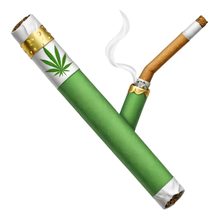 a joint, green cigarrete, like the wpp one sticker