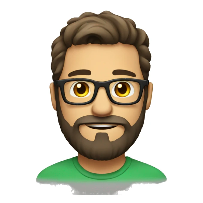 Bearded man with glasses - ideally a gamer  sticker