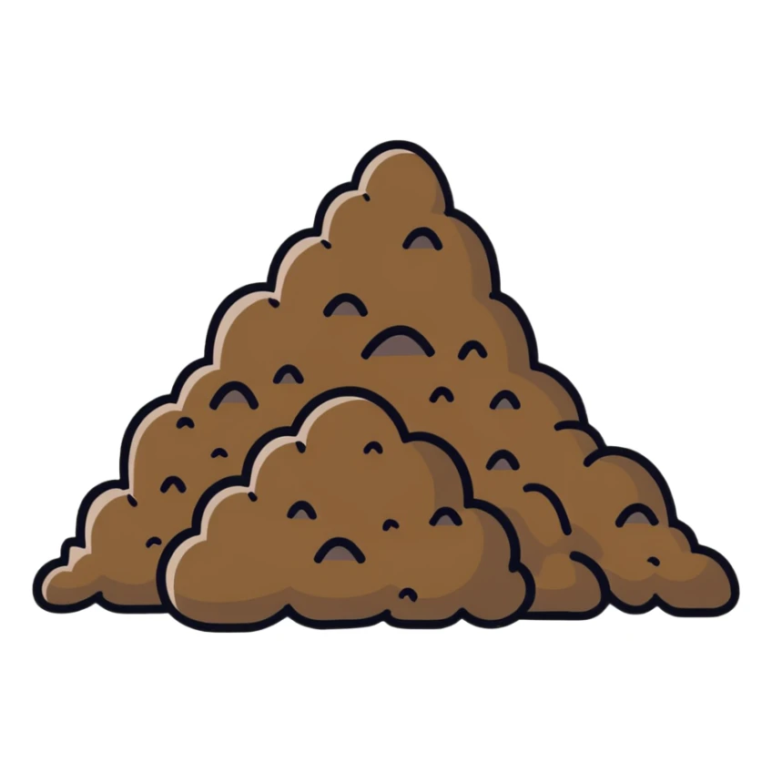 pile of poop sticker