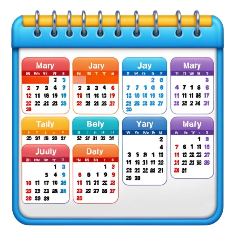 I want an emoji for a slack app that covers a weekly rotation - so something that has a calendar or depicts incidents or monitoring sticker