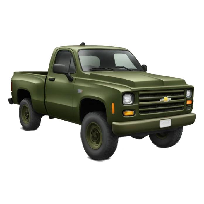 military green chevrolet sticker