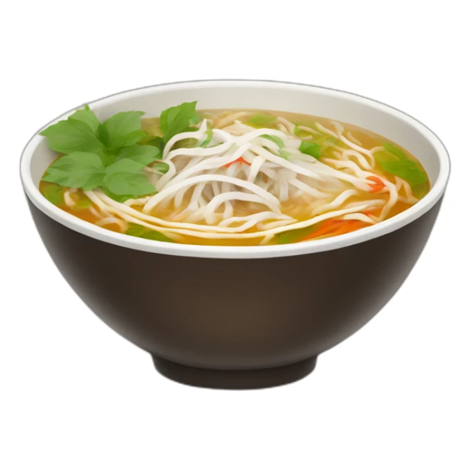 bowl of hot pho sticker