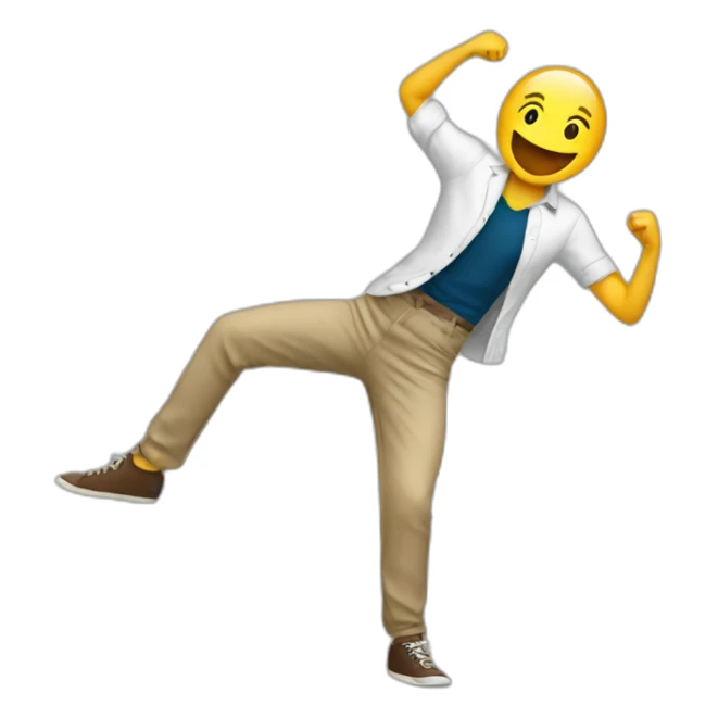 A student dancing  sticker