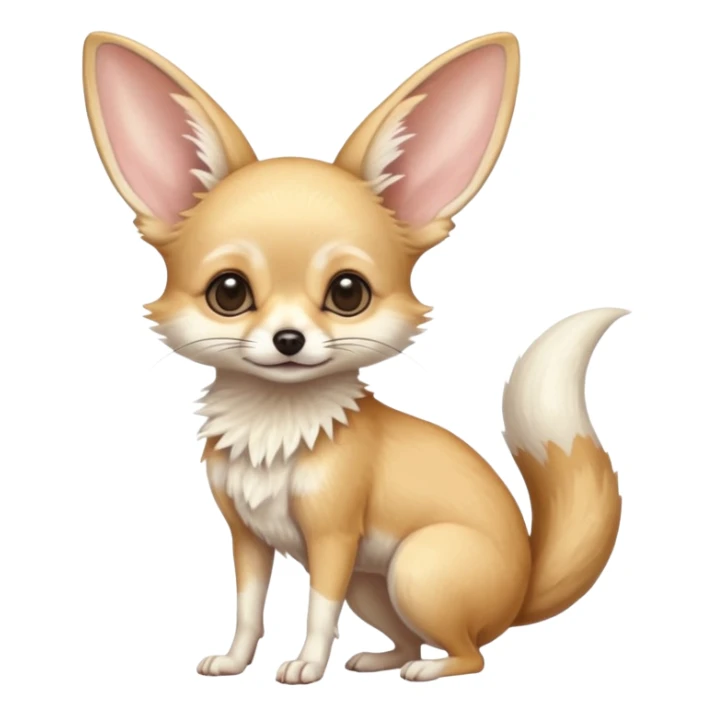 Fennec-Jerboa-Fox-chihuahua-hybrid, full body sticker